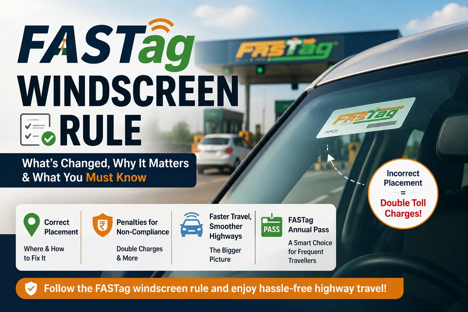 NHAI's New Windscreen Rule Says Your FASTag Placement Could Be Invalid – Fashion collection