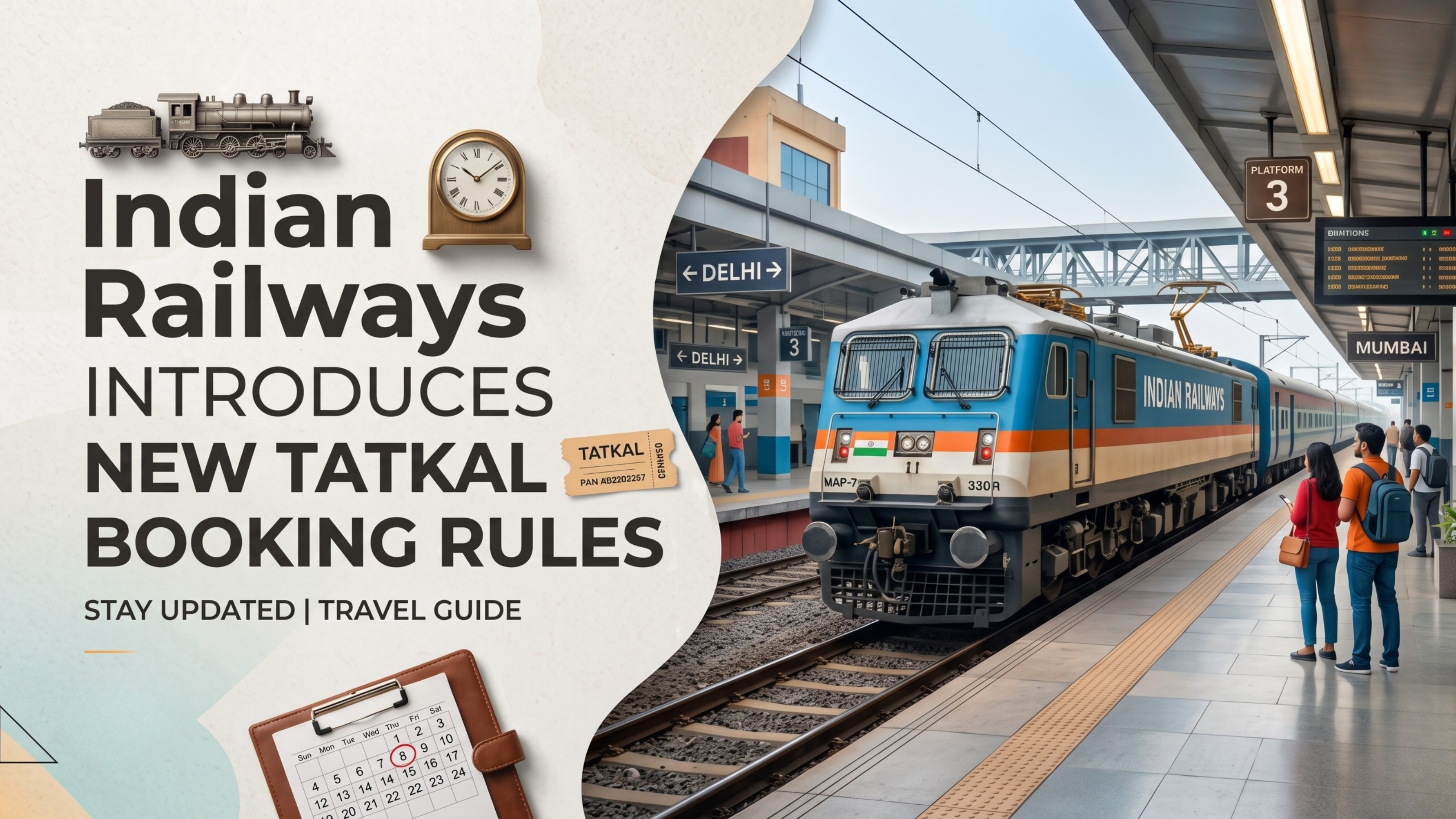 Indian Railways Introduces New Tatkal Booking Rules: Key Changes Explained – Fashion collection